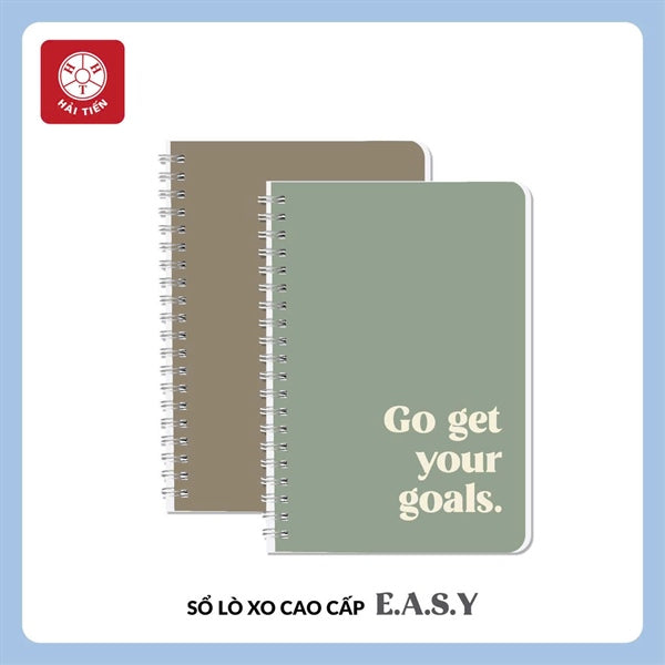 Sổ Hải Tiến lò xo A5 EASY caro 200T ĐL100 9011