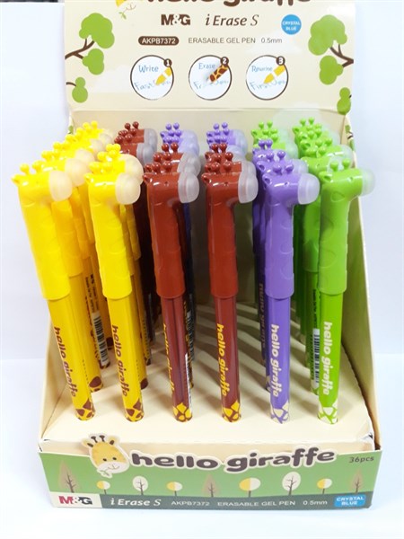 Bút nước xoá được M&G AKPB7372 0.5mm nắp hình con ngựa - hộp 36 cây