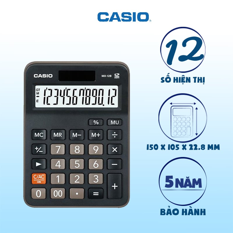 Máy tính casio MX-12B (Cái)