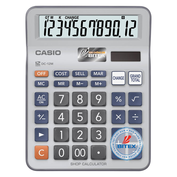 Máy tính casio MC-12M (Cái)