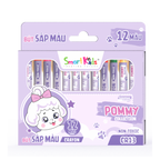 Bút Sáp Màu Bitex Pommy CR13 12 Màu