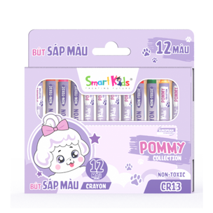Bút Sáp Màu Bitex Pommy CR13 12 Màu