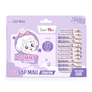 Bút Sáp Màu Bitex Pommy CR15 24 Màu