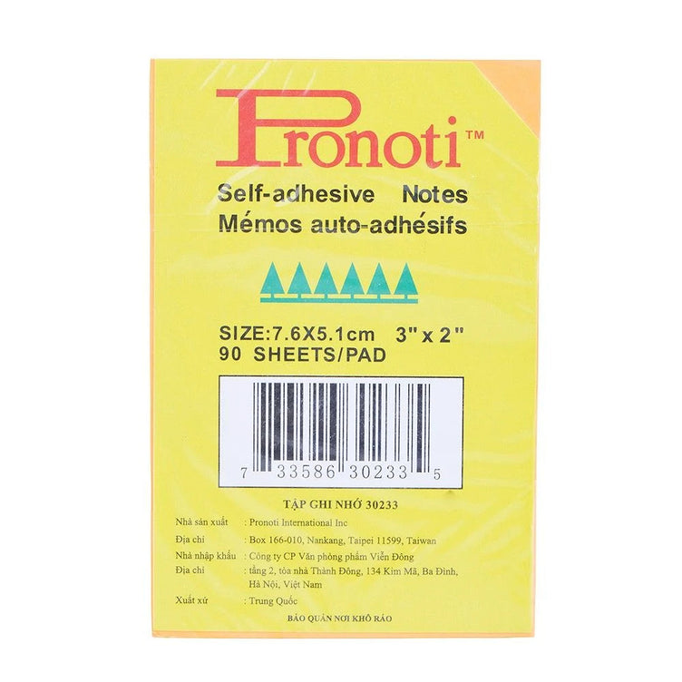 Giấy note 3x2 1 màu (KW mã 30233) (6.5H) (Tập)