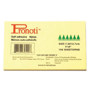 Giấy note 3x5 vàng (KW mã 30500) (10H) (Tập)