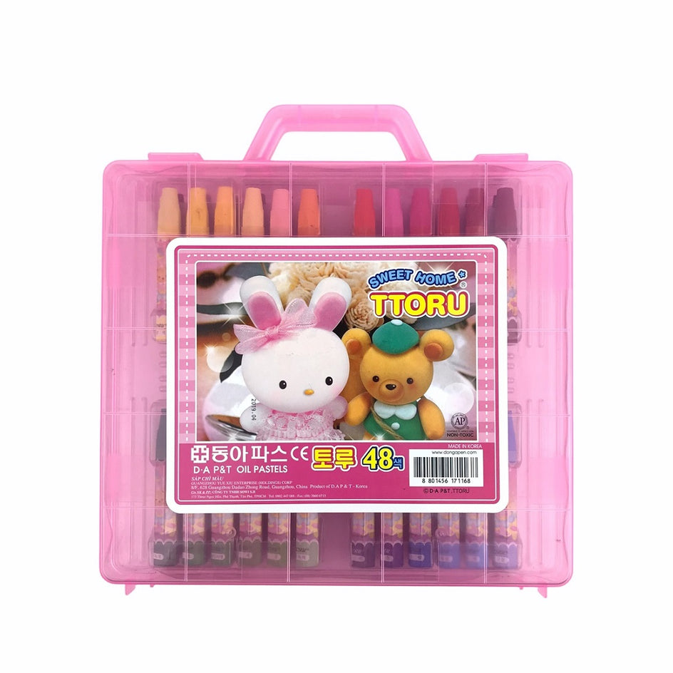 Sáp dầu Đông Á 48 màu Ttoru (Hộp)