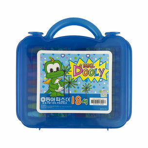 Sáp dầu Đông Á 18 màu Ttoru + Dooly (Hộp)