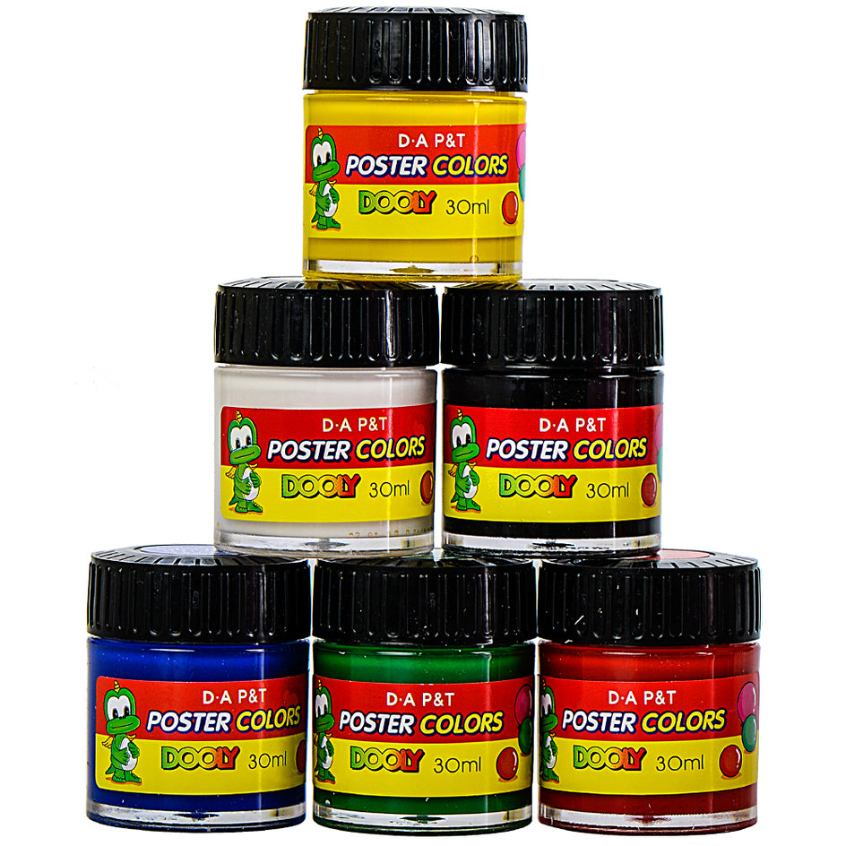 Màu Hủ Đông Á 6 Lọ Trắng Lớn 30cc (Hộp)