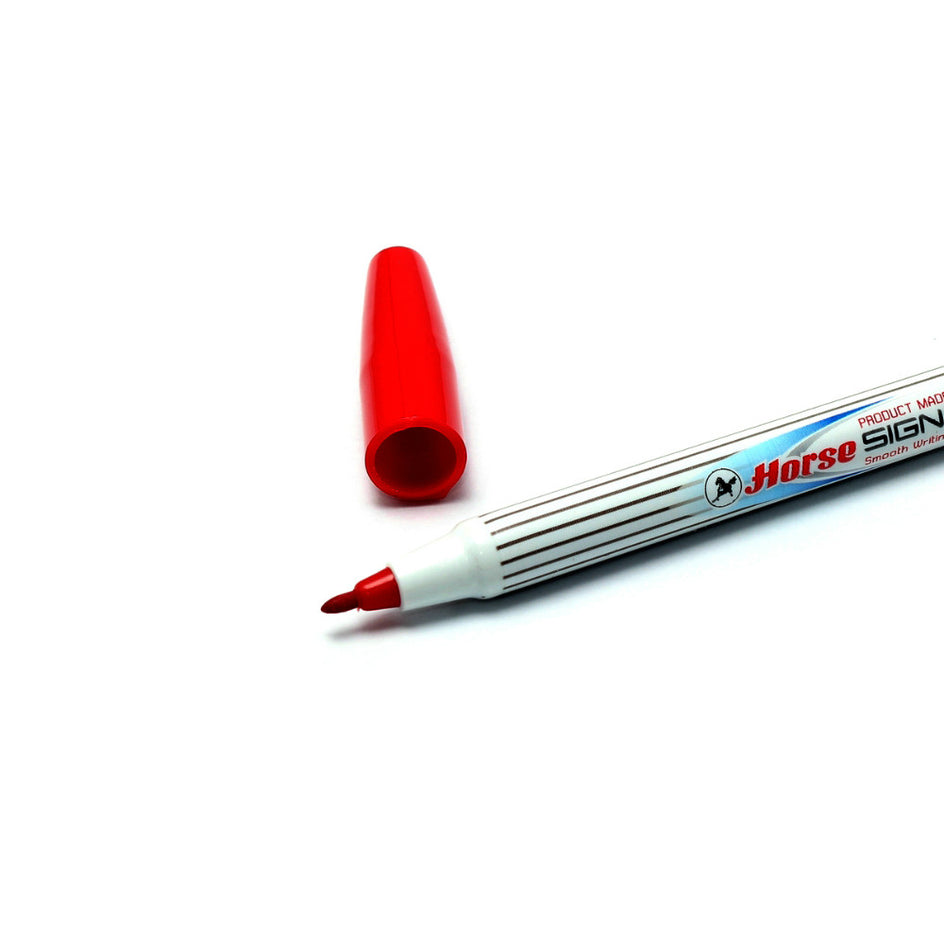 Bút lông sọc Horse H-110 đỏ (Bitex) (Hộp)