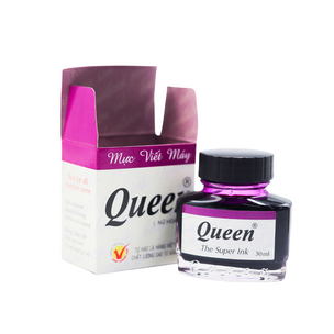 Mực viết máy Queen màu Tím (Lốc 12 lọ)