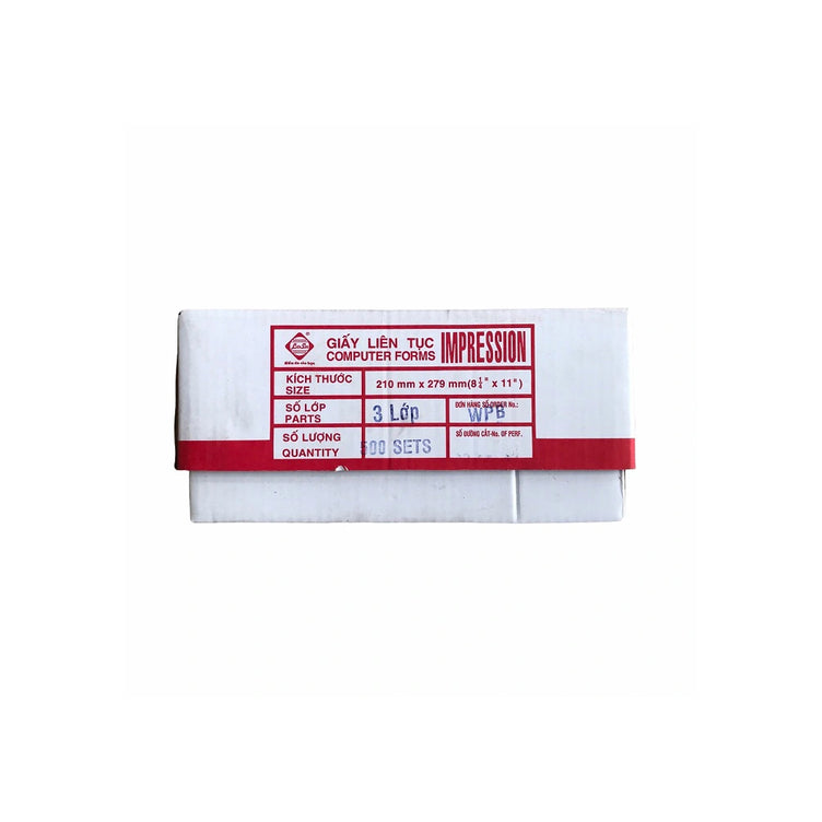 Giấy vi tính A4 3L không chia (Thùng)