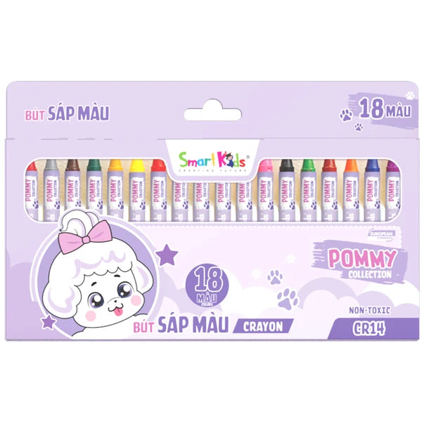 Bút Sáp 18 màu Bitex CR14 (Hộp)