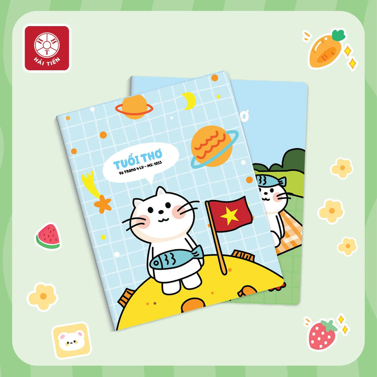 Vở Hải Tiến Tuổi Thơ 4 ô ĐL70 96T (Lốc 10 Quyển)