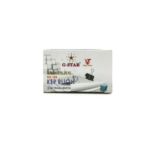 Kẹp bướm G-Star 19mm - đen (Hộp)