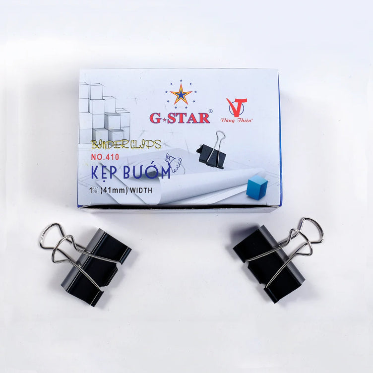 Kẹp bướm G-Star 41mm - đen (Hộp)