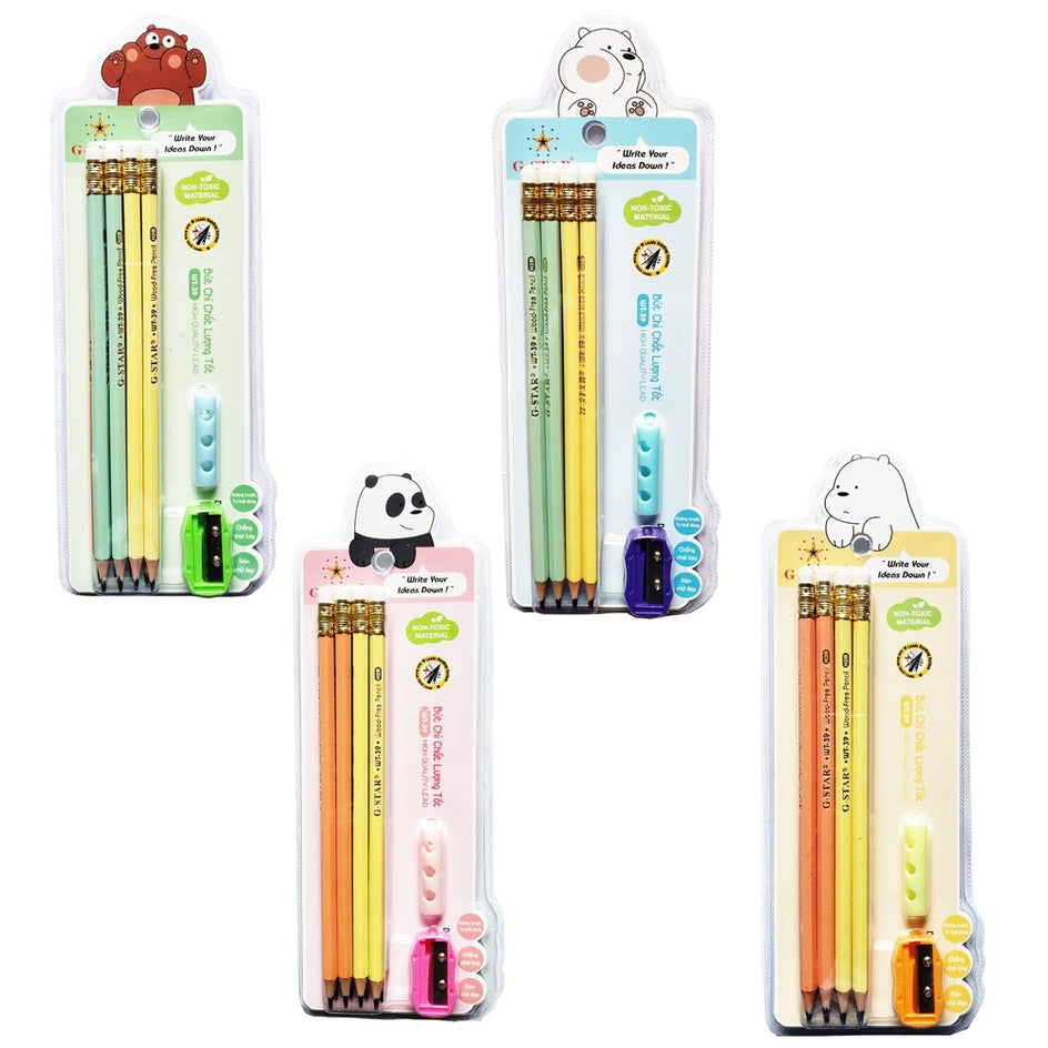Bút chì gỗ G-Star 2B vĩ WT-39 (Vĩ)