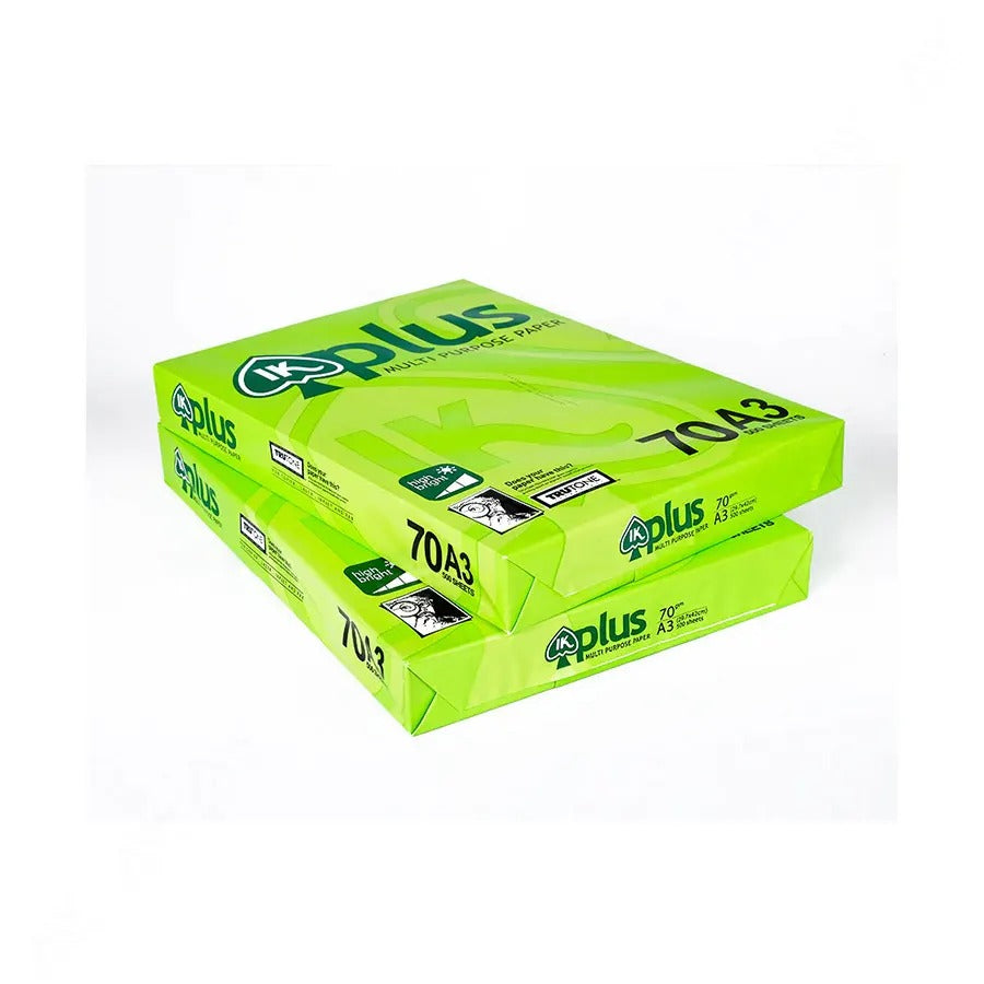 Giấy A3 IKPlus định lượng 70gsm (Ram)
