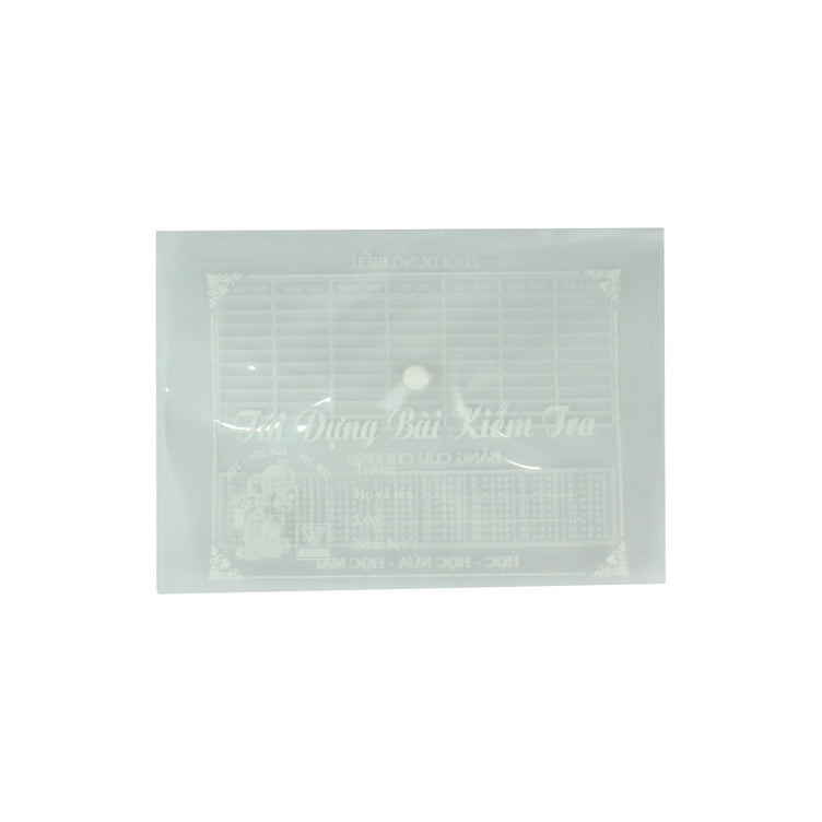 Bì kiểm tra in chữ (bì nút A5) (xấp 20 cái)