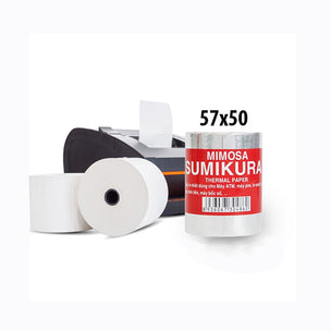 Giấy tính tiền cảm nhiệt MIMOSA nhỏ khổ 57mm (Cuộn)