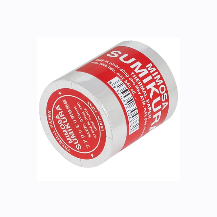 Giấy tính tiền cảm nhiệt MIMOSA nhỏ khổ 57mm (Cuộn)
