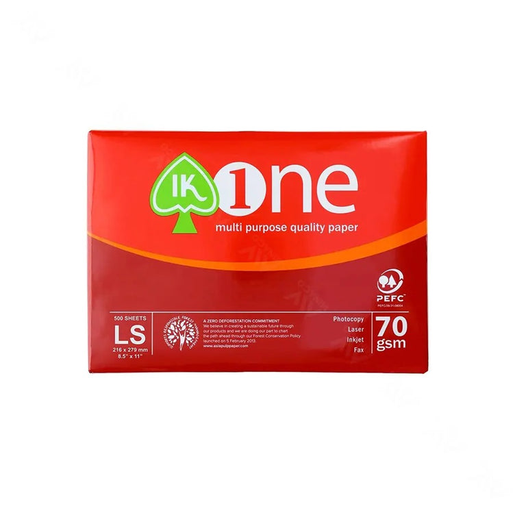 Giấy A4 IK ONE Định Lượng 70gsm ( Ream)