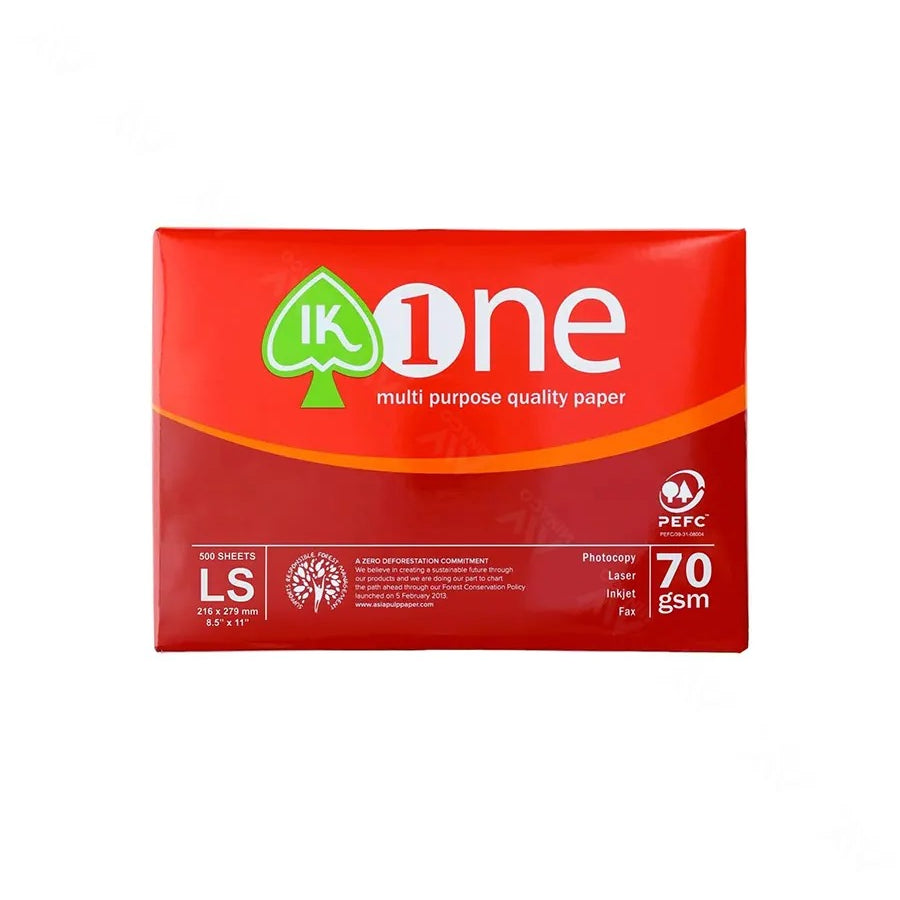 Giấy A4 IK ONE Định Lượng 70gsm ( Ream)