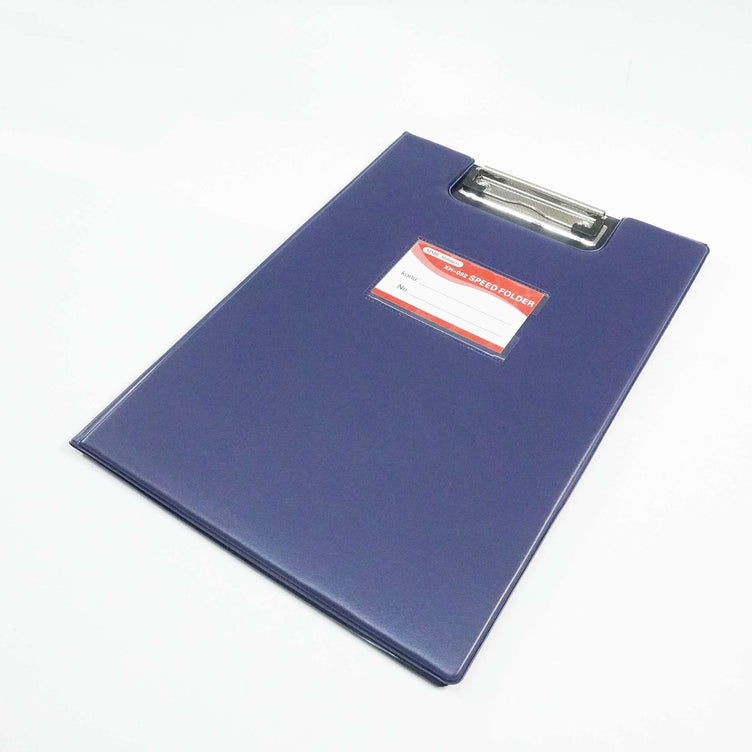 Kẹp trình ký da tốt 092+029 màu xanh đậm (26.5H) (Cái)