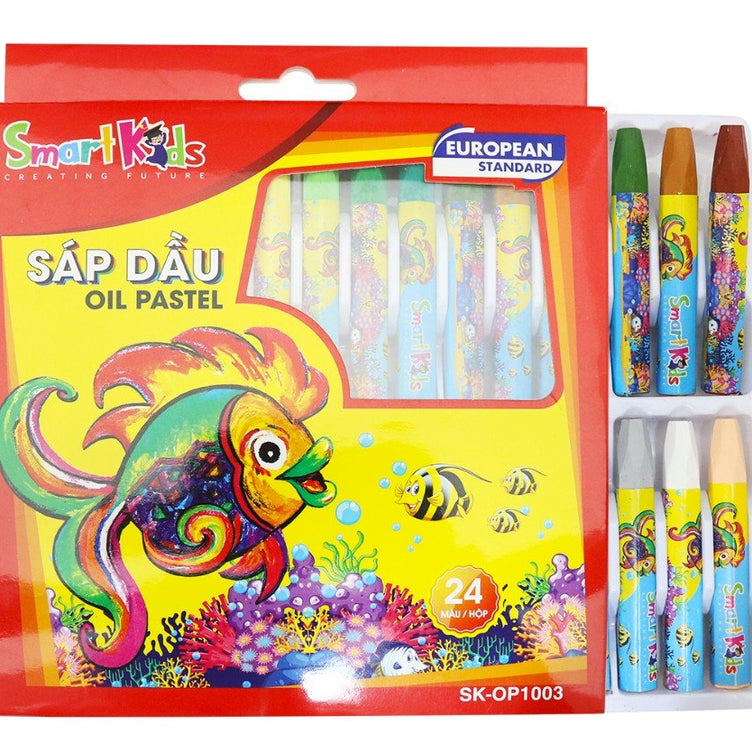 Sáp dầu 24 màu Bitex SK-OP1003 (OP03) (Hộp)