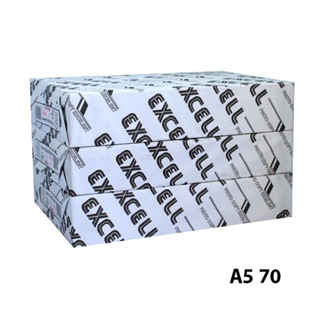 Giấy Excell khổ A5 ĐL 70gsm (Ram)
