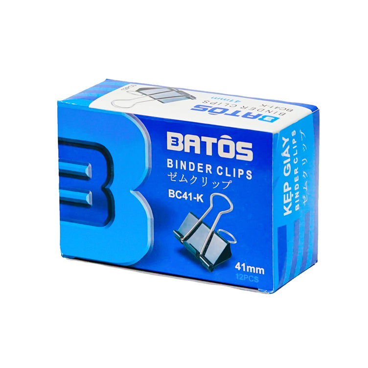 Kẹp bướm Batos 41mm - đen (108 Hộp /T ) (Hộp)