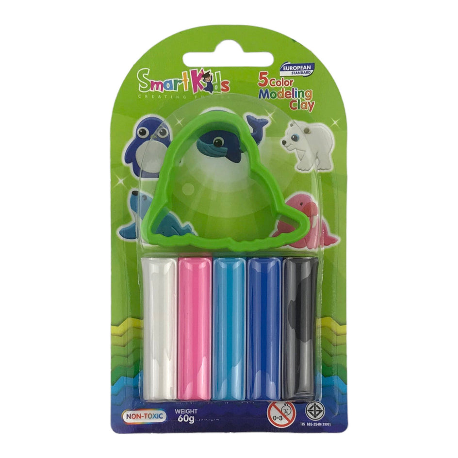 Đất sét Bitex 5 màu 1 món SK-BL5M1R01 (Vĩ)