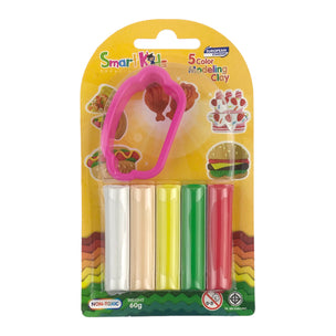 Đất sét Bitex 5 màu 1 món SK-BL5M1R01 (Vĩ)