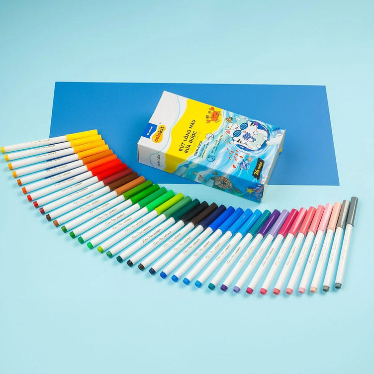 Bút lông 36 màu TL rửa được SWM-C006 (Hộp)