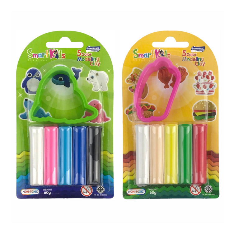 Đất sét Bitex 5 màu 1 món SK-BL5M1R02 (Vĩ)