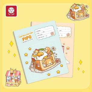 Vở Hải Tiến PIPO 4 ô 96T ĐL 100 1152 ( Lốc 10 Quyển)