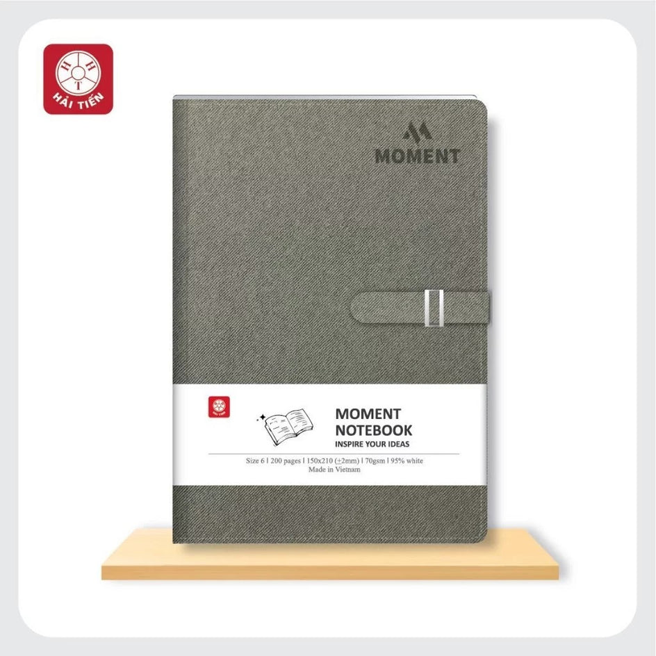 Sổ Hải Tiến da nút Moment 6 200Trang ĐL 70 ( Quyển)