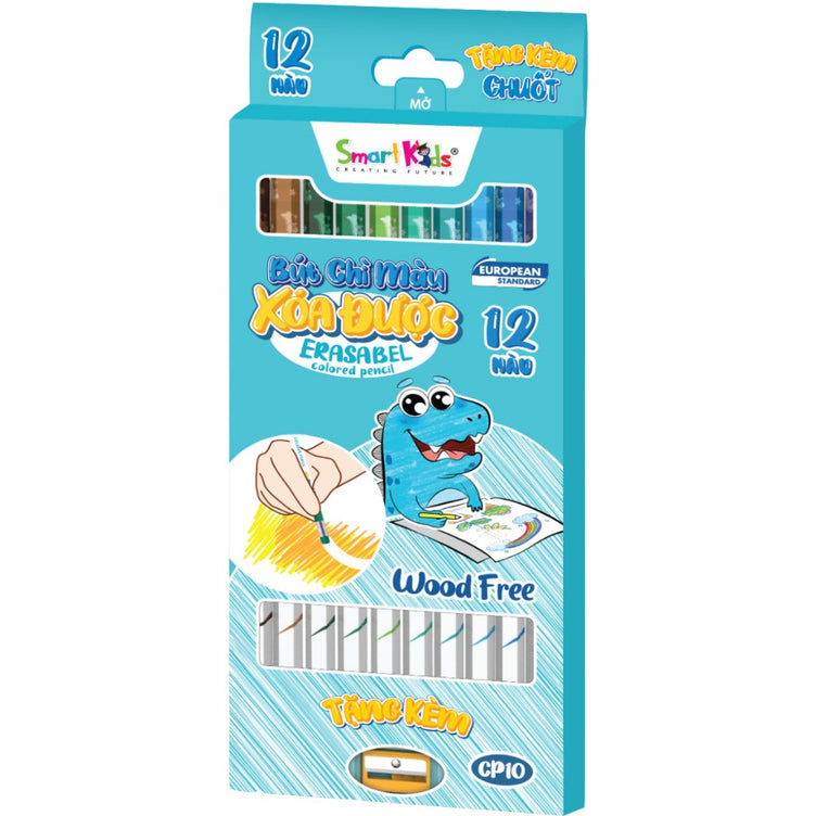 Chì màu gỗ xóa được Bitex Smart Kids