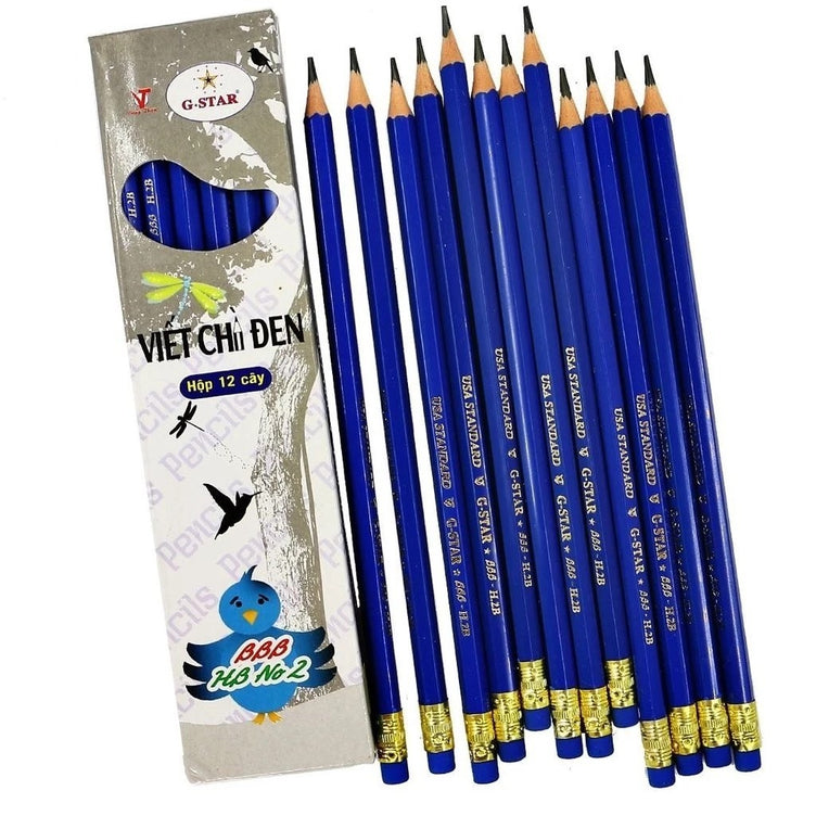 Bút chì gỗ G-Star BBB (Hộp 12 Cây )