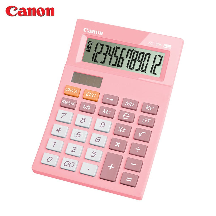 Máy tính Canon - AS-120V màu Hồng