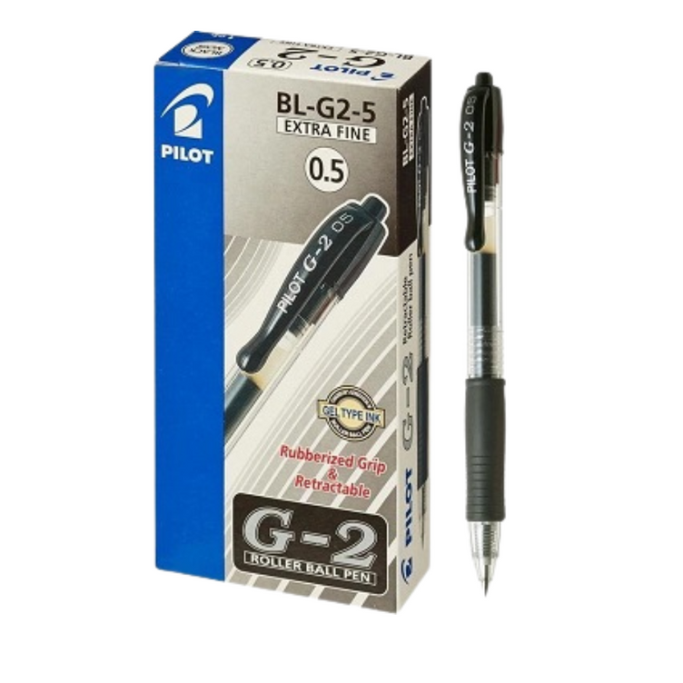 Bút gel Pilot G-2 ngòi 0.5mm (Hộp 12 cây)