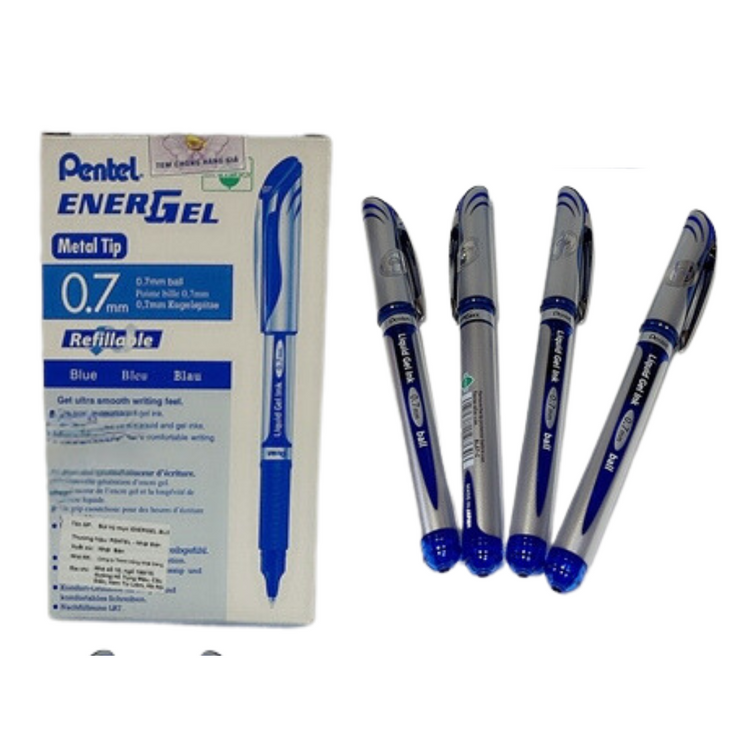 Bút gel Pentel ngòi 0.7mm BL57-C mực xanh (Cây)