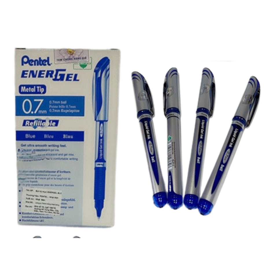 Bút gel Pentel ngòi 0.7mm BL57-C mực xanh (Cây)