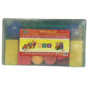 Bộ hình khối lớp 1,2 Và 3 MIC (Bộ)