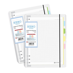 Sổ Hải Tiến còng nhựa Nemo B5 200T ĐL100 caro 6812 (Quyển)