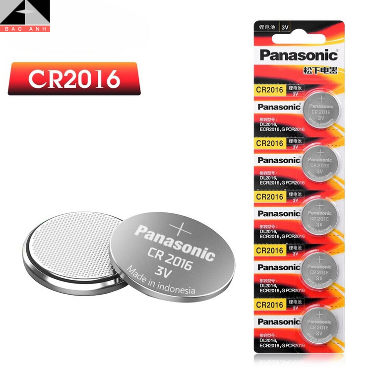 Pin Panasonic CR2016 ( Vĩ 5 viên)