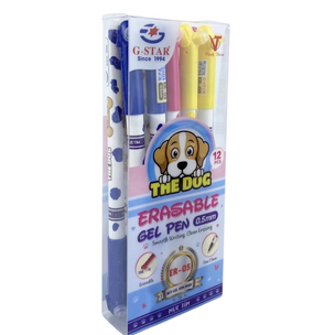 Bút gel xóa được 2 đầu G-Star ER-05 mực Tím (Hộp 12 cây )