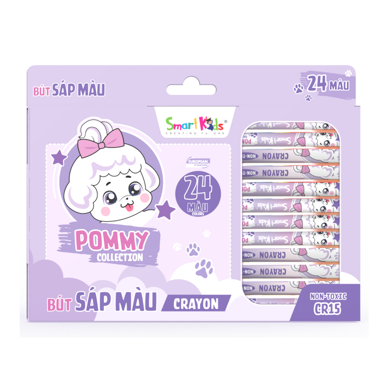 Bút Sáp 24 màu Bitex CR15 (Hộp)