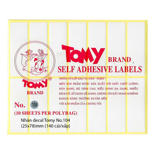Giấy Decal Tomy 104 (Xấp 10 tờ)
