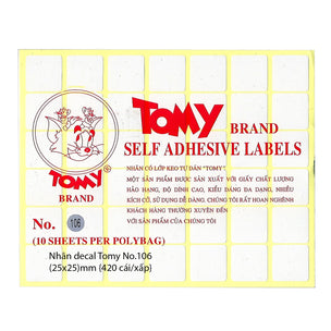 Giấy Decal Tomy 106  (Xấp 10 tờ)