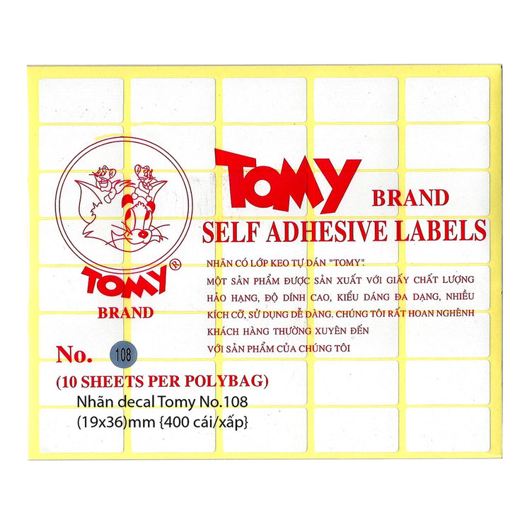 Giấy Decal Tomy 108 (Xấp 10 tờ)